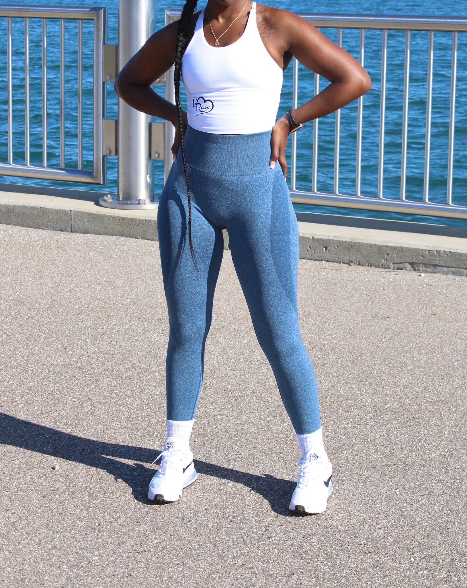 Blue clearance flex leggings