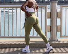 Load image into Gallery viewer, Olive Green Flex Leggings
